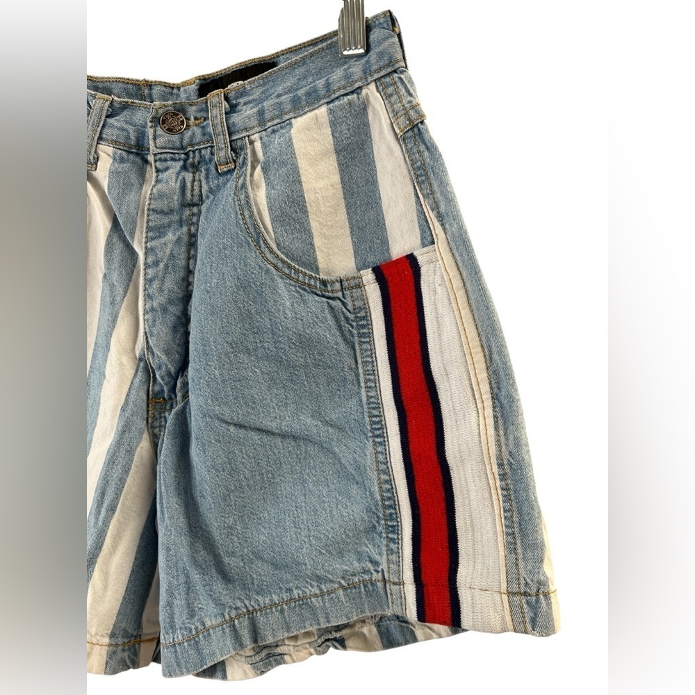 Switch vintage denim striped jean high rise shorts - Picture 2 of 5
